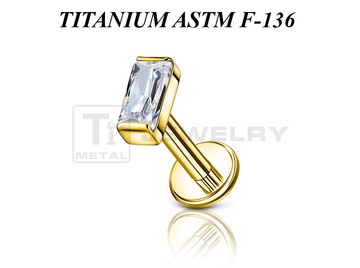 Лабрет из титана Ti Metal регент