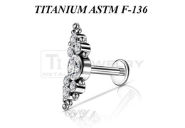 Лабрет из титана Ti Metal крисания Лабрет из титана Ti Metal крисания