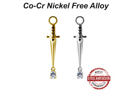 Подвеска Steel and Silver кинжал с каплей