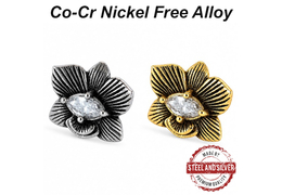 Вставка Steel and Silver орхидея