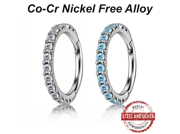 Кликер Steel and Silver с кристалами 1,75мм