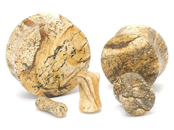 Плаги из яшмы Пикассо, пара