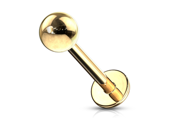 Лабрет Gold electro with ball