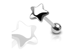 Штанга для языка звезда Штанга для языка звезда