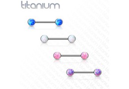 Безрезьбовое украшение для груди с опалами