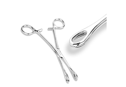 Зажим для пирсинга средний, круглый