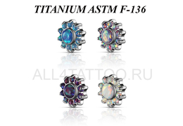 Накрутка из титана Ti Metal опаловая гацания Накрутка из титана Ti Metal опаловая гацания