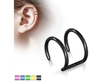 Обманка двойное цветное кольцо