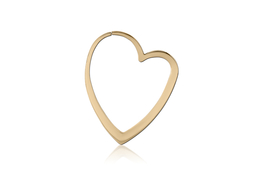 Подвесы золотое сердце, пара Подвесы золотое сердце, пара