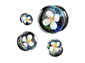 Плаги из стекла виола, пара